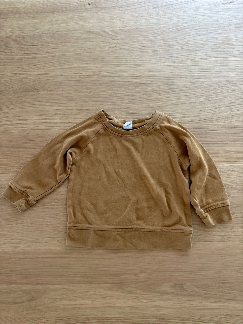 Colored Organics Camel Long Sleeve Crewneck Sweatshirt